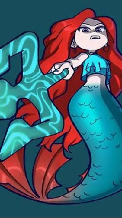 ai character: (Chelsea/mermaid) background