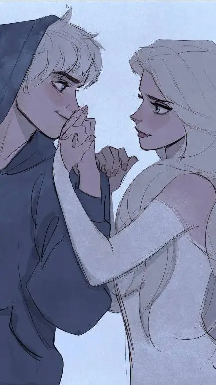 ai character: elsa x jack frost background