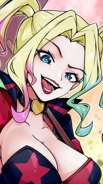 ai character: Harley Quinn  background