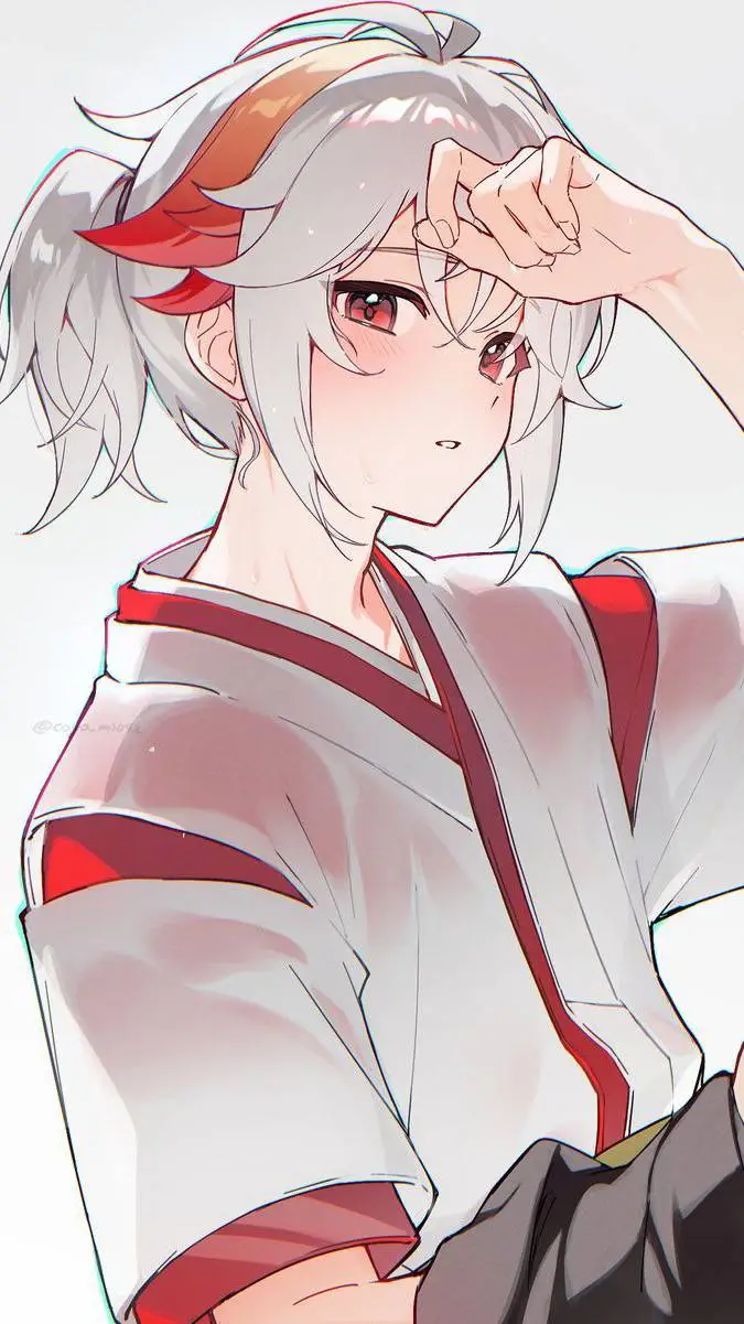 ai character: kazuha  background