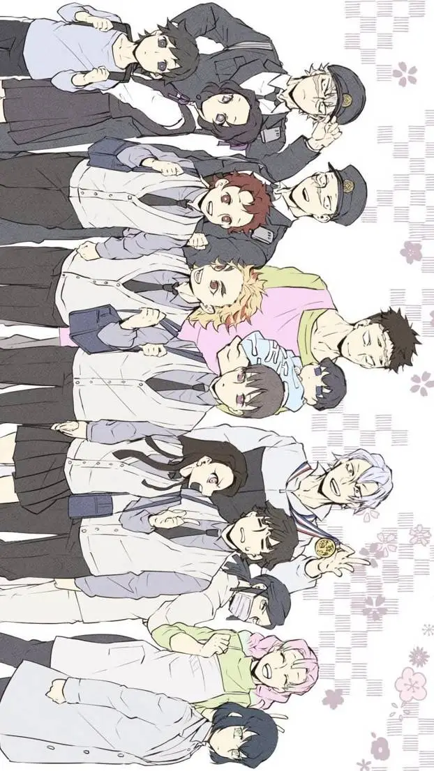 ai character: kny school au background