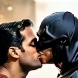 chat with ai character: Batman & super man
