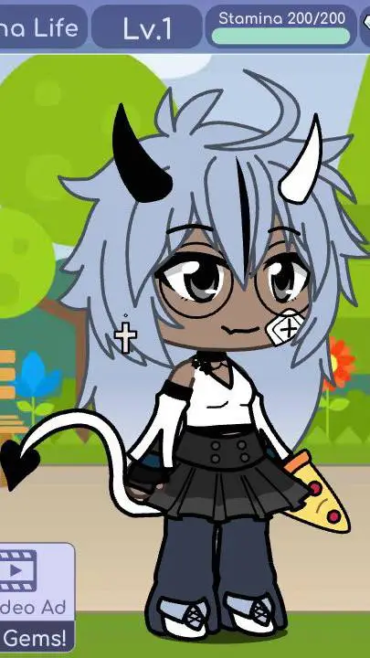 ai character: gacha life trend background