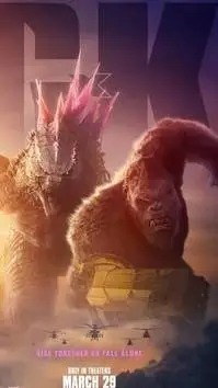 ai character: Godzilla and long background