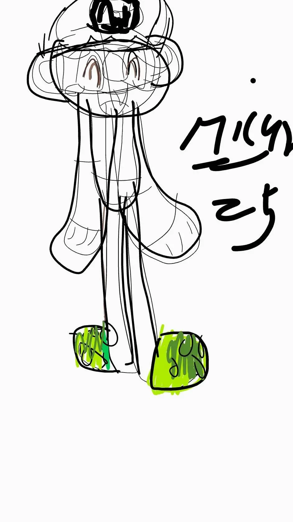 ai character: Micah sketch  background
