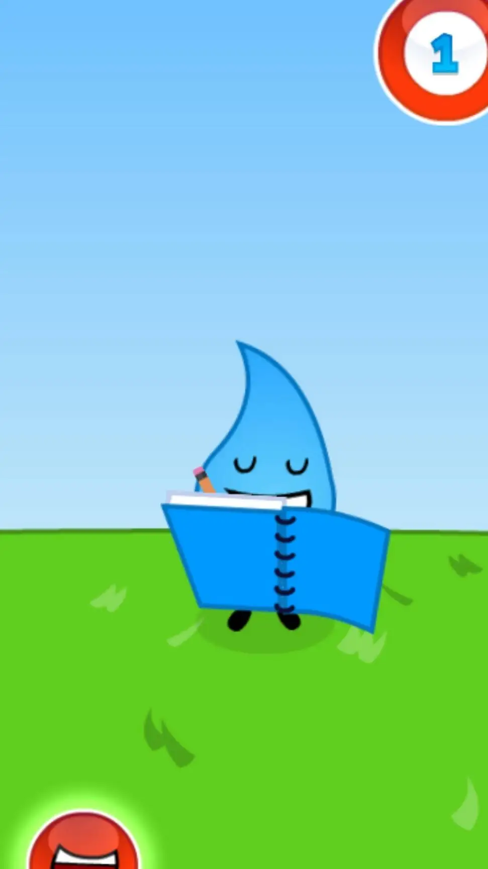 ai character: own tear drop background