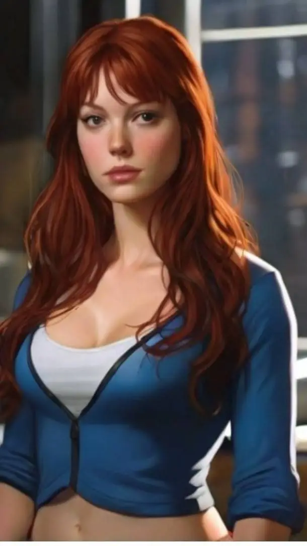 ai character: Mary Jane Watson  background