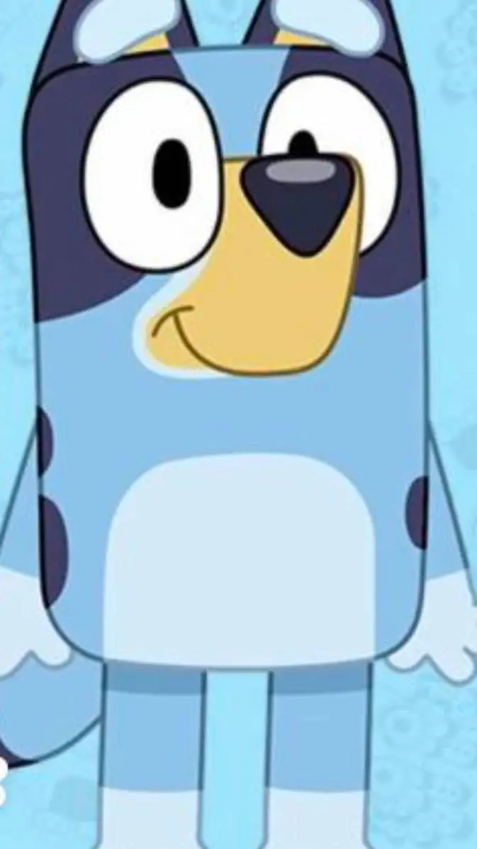 ai character: bluey background