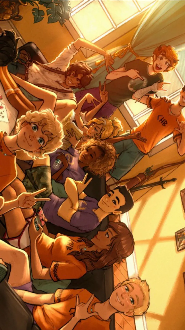 ai character: Thanksgiving PJO  background