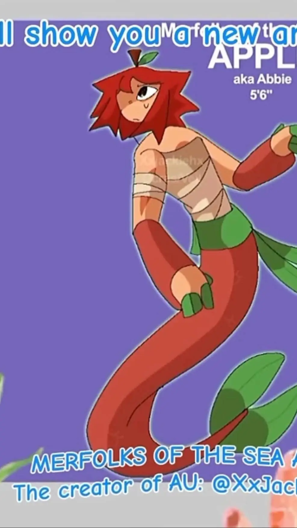 ai character: Merfolk Abbie  background