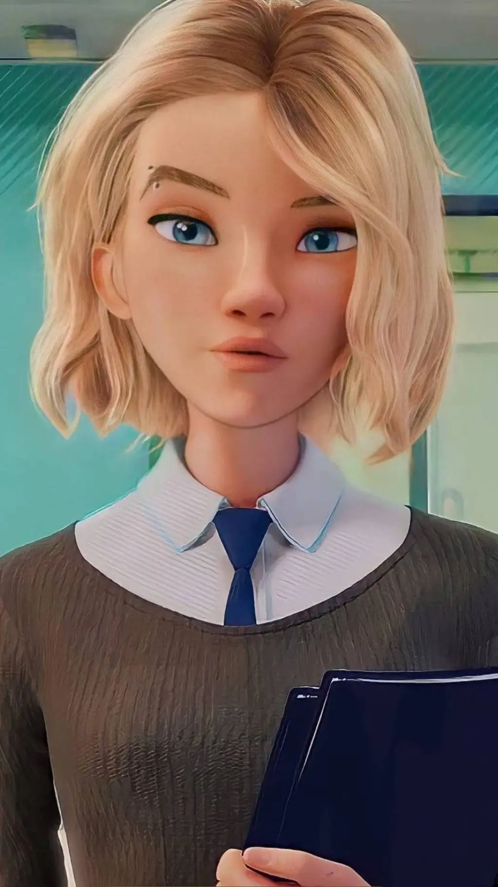 ai character: Gwen Stacy school background