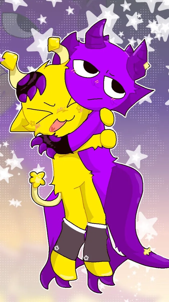 ai character: Durple x Simon background
