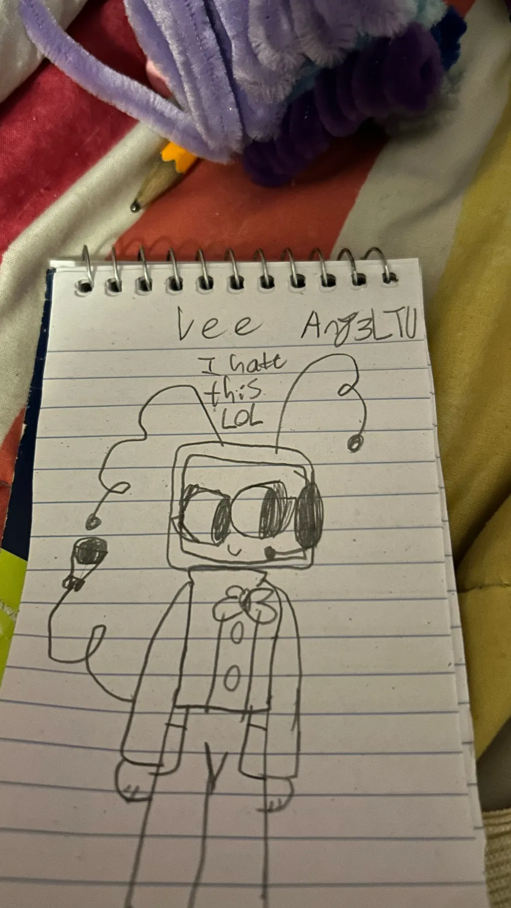 ai character: Vee background