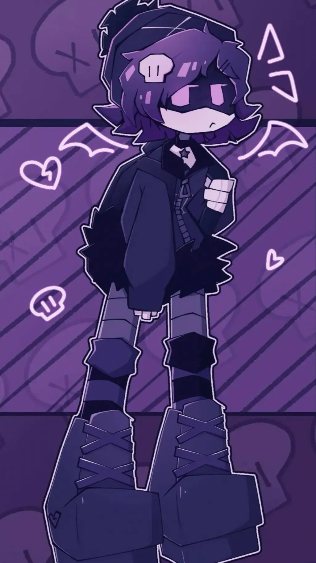 ai character: Uzi background