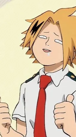 ai character: Denki Kaminari  background