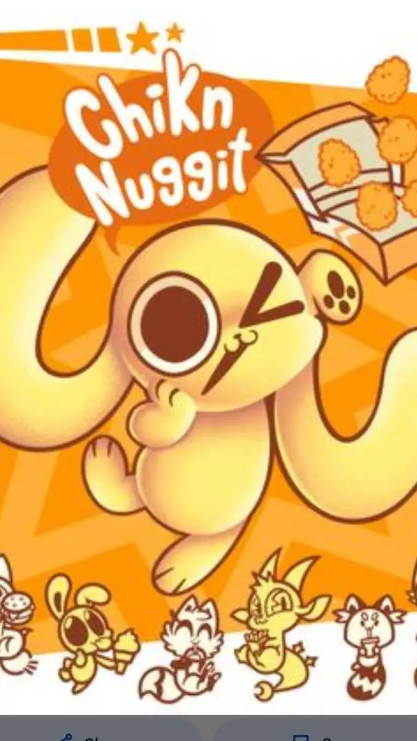 ai character: Chikn Nuggit! background