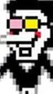 ai character: spamton G spamton  background