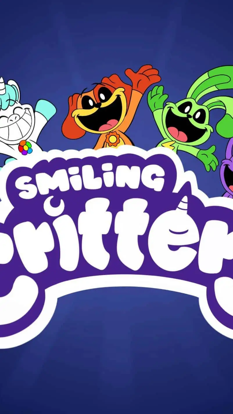 ai character: smiling critters background