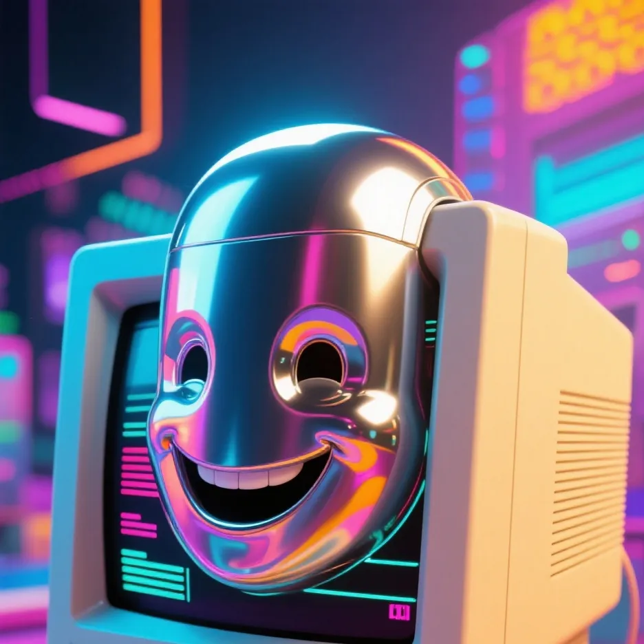 chat with ai character: ordinateur