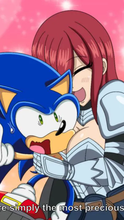 ai character: Sonic ft x rave background