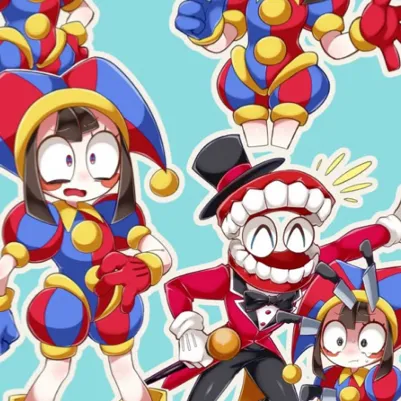 chat with ai character: Pomni and Caine 