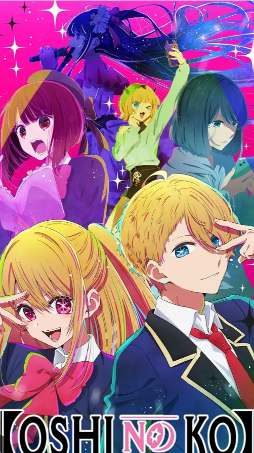 ai character: Oshi no ko 🩷💙 background