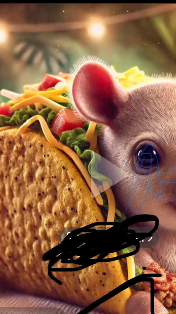 ai character: Tipi topi taco background