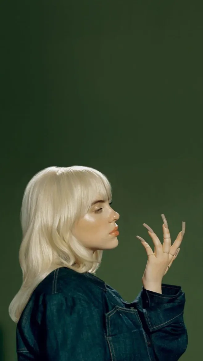 ai character: Billie Eilish background