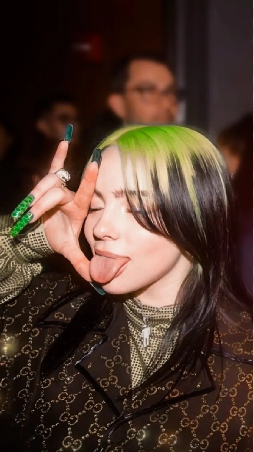 ai character: Billie Eilish background