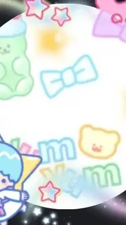 ai character: °.🐾🍮🌈*¡°. background