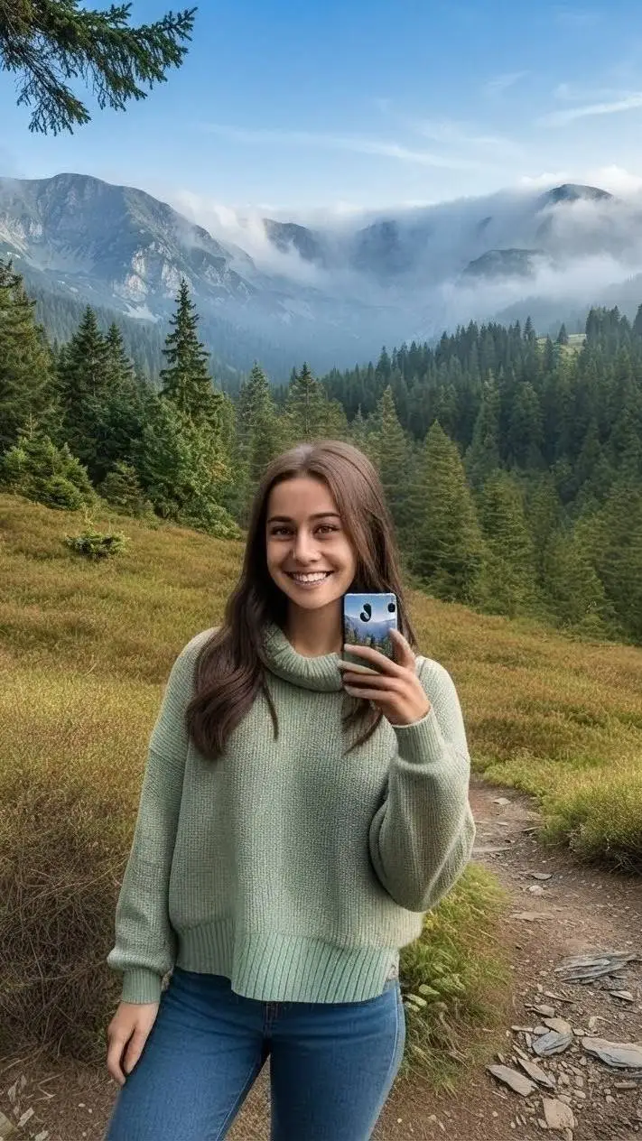 ai character: Kathrin  background