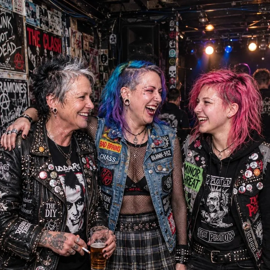 chat with ai character: 3 generations punk