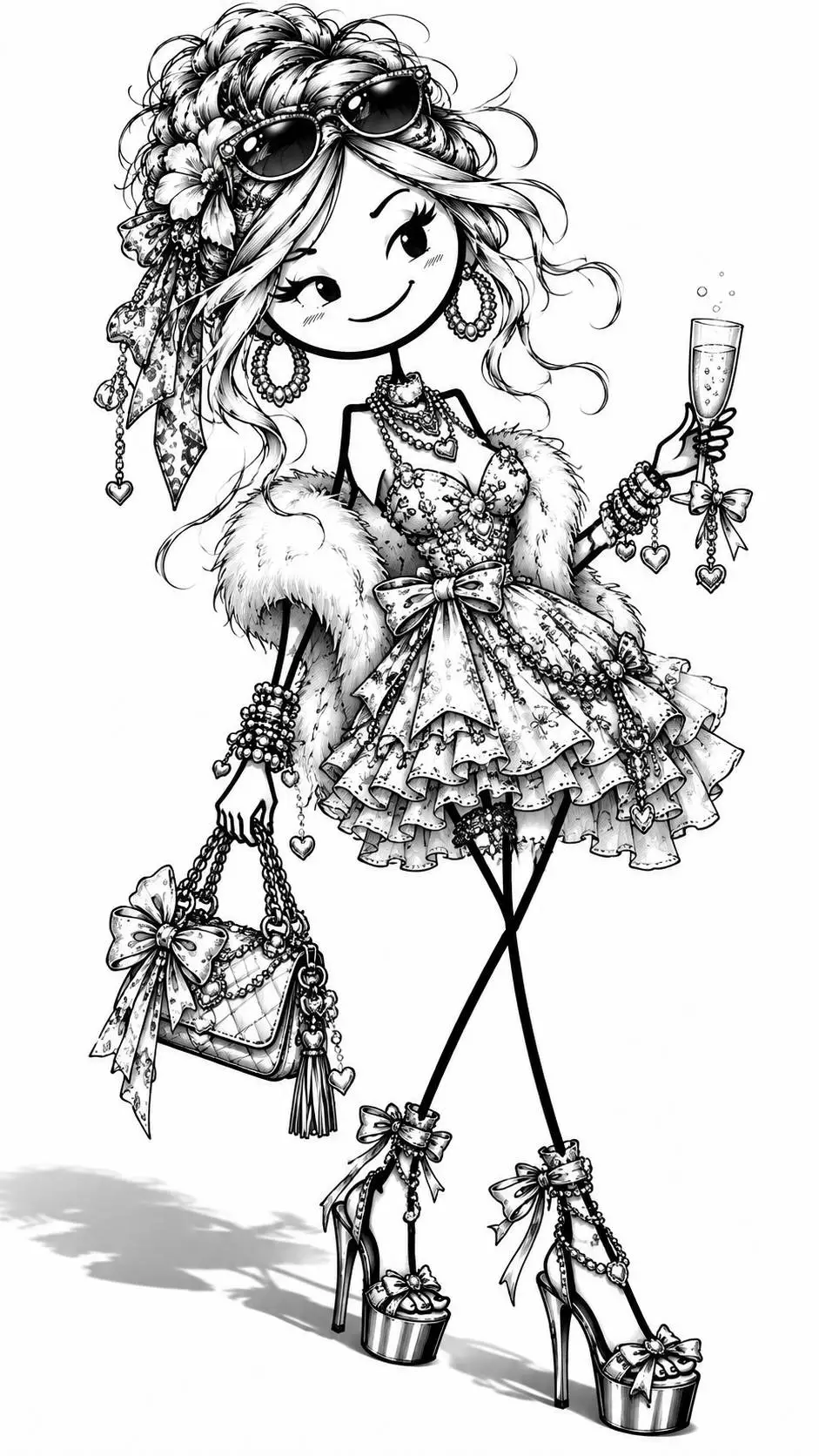 ai character: Anna Stick  background