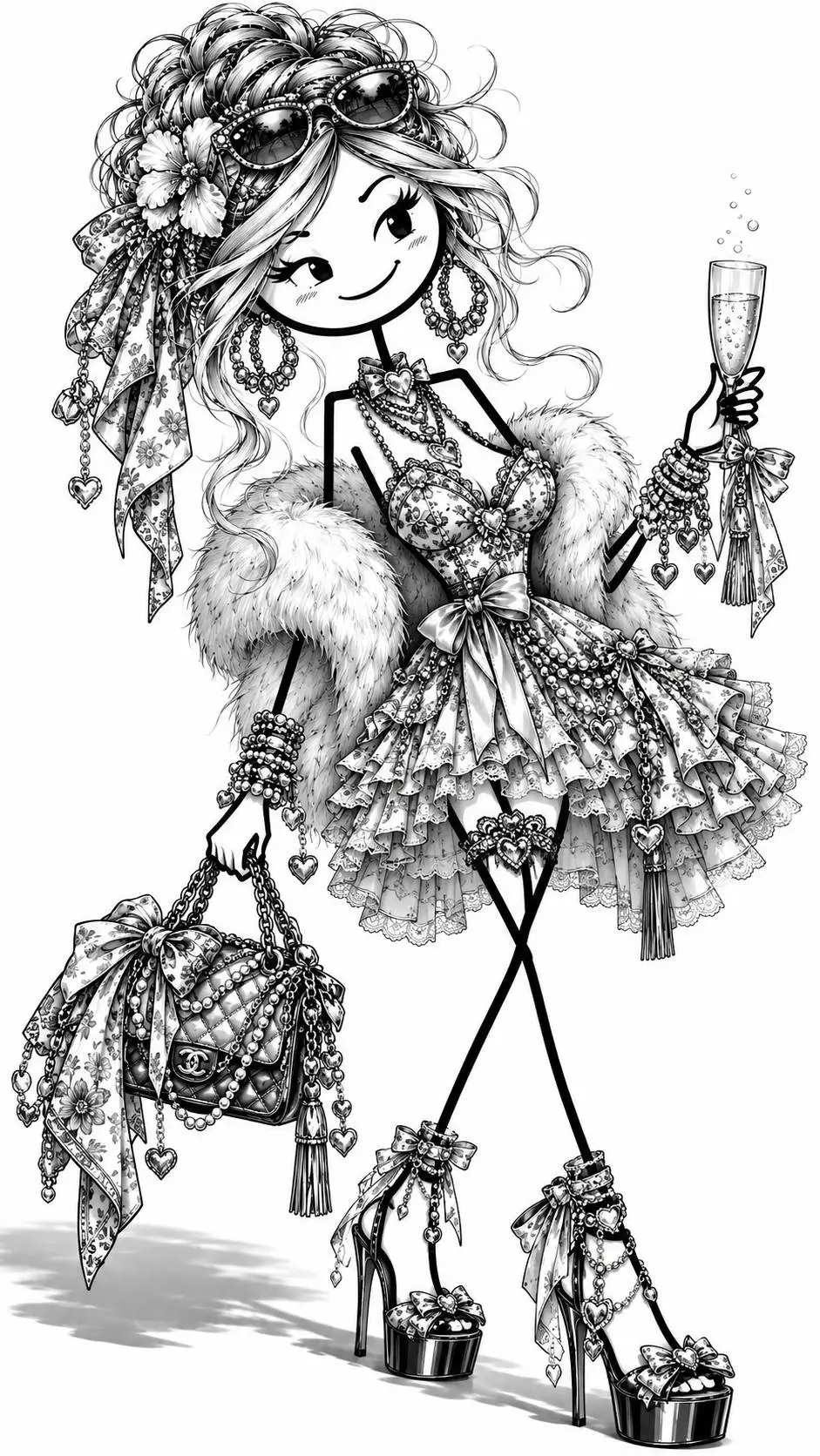 ai character: Anna Stick  background