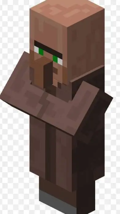 ai character: Minecraft Villager background