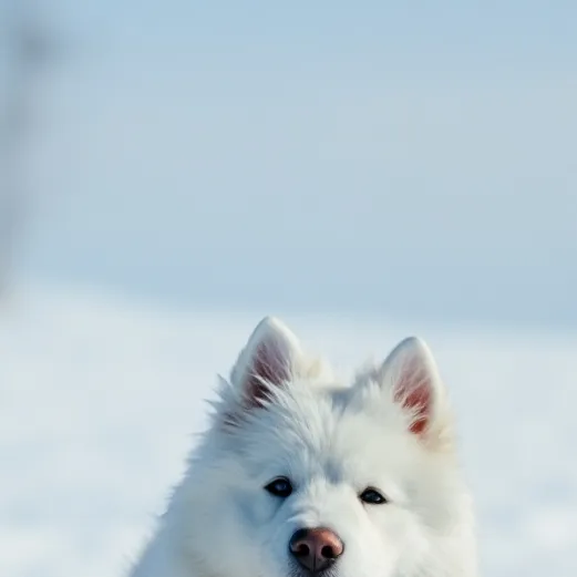 chat with ai character: White dog