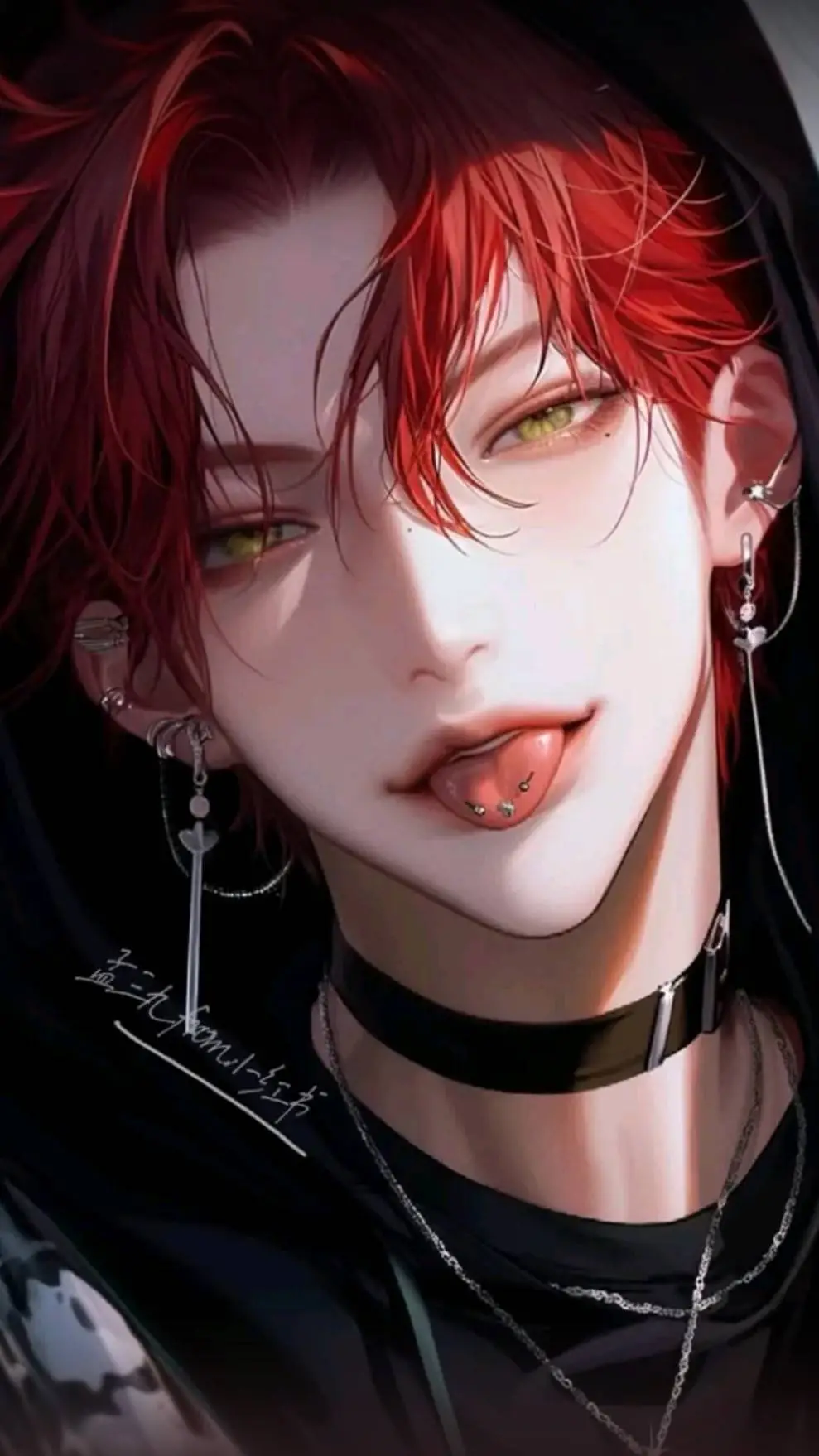 ai character: ✅Asher💚 background