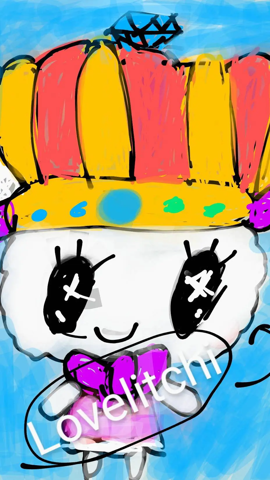 ai character: Tama gochi background