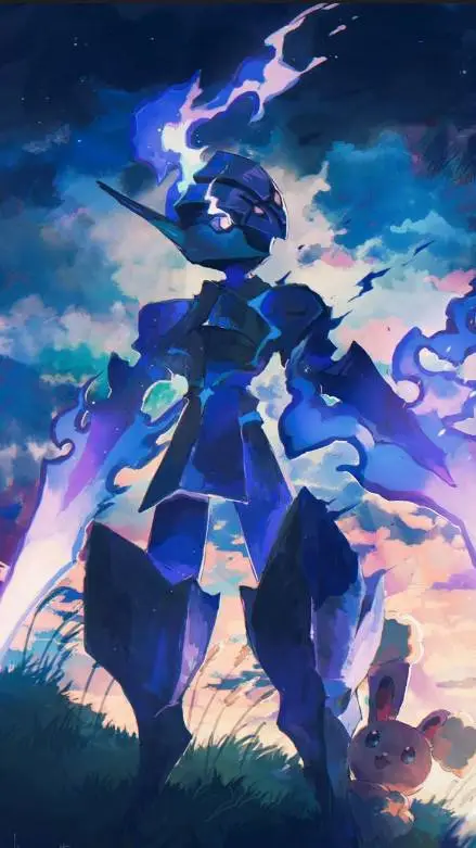 ai character: Ceruledge  background