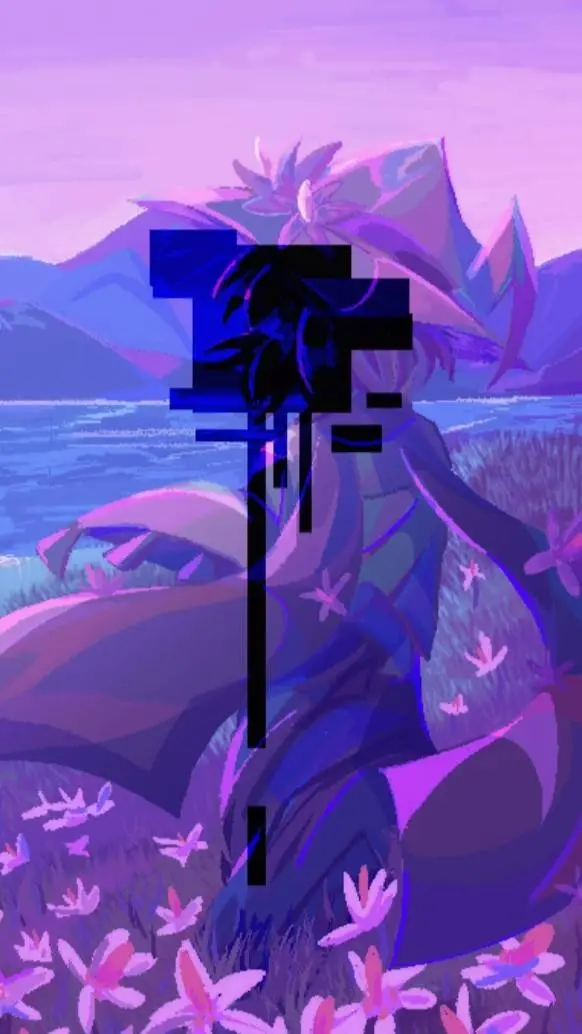 ai character: FSKN Flower field background