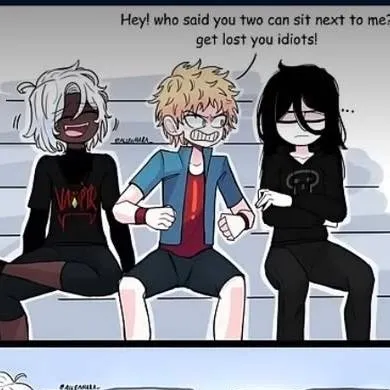 chat with ai character: School bullying?- 