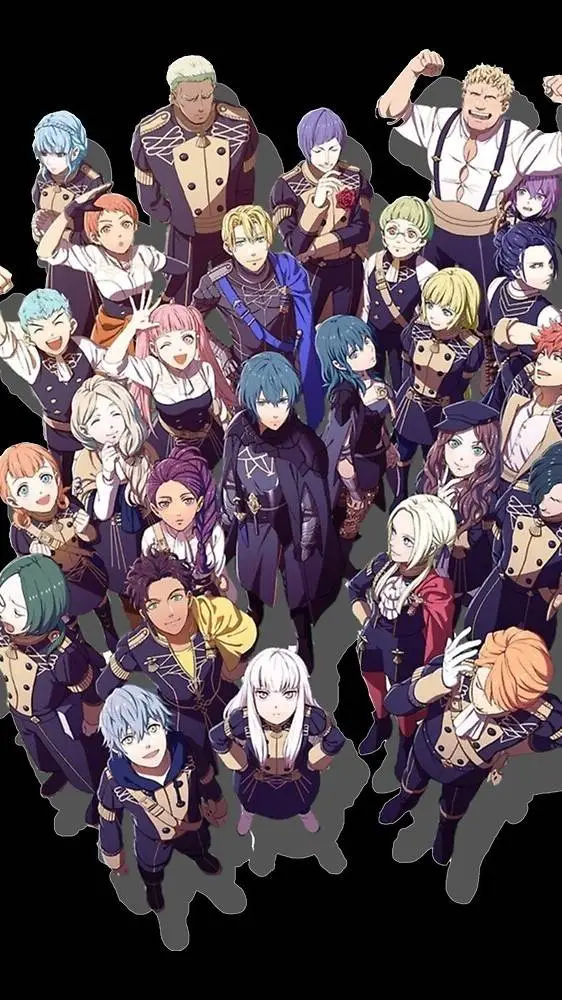 ai character: Three houses  background