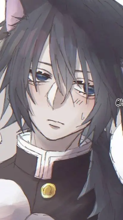 ai character: Giyuu but cat❤ background