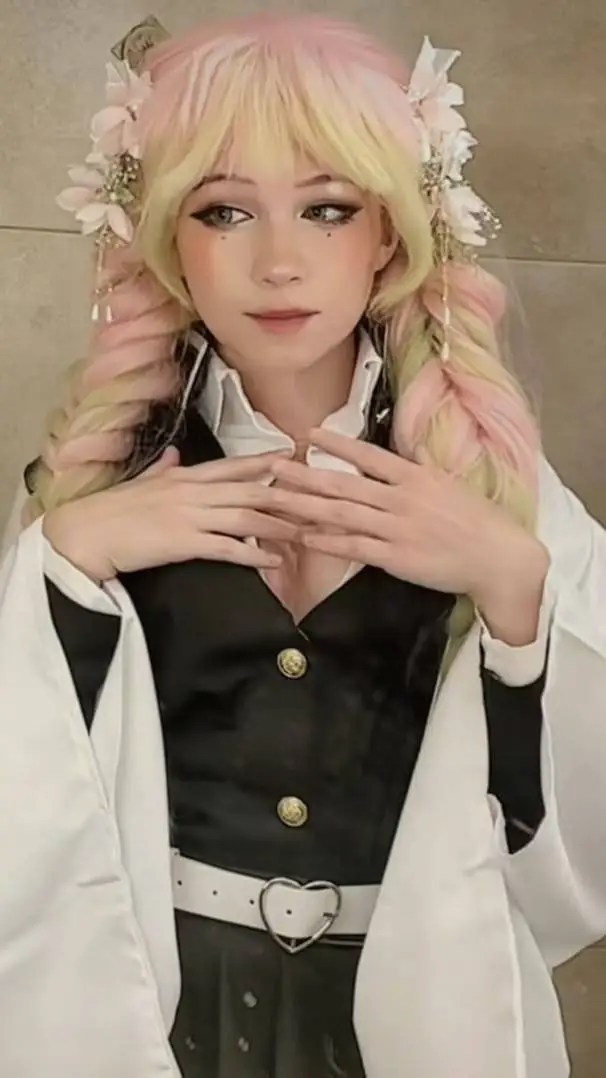 ai character: Mitsuri but real? background