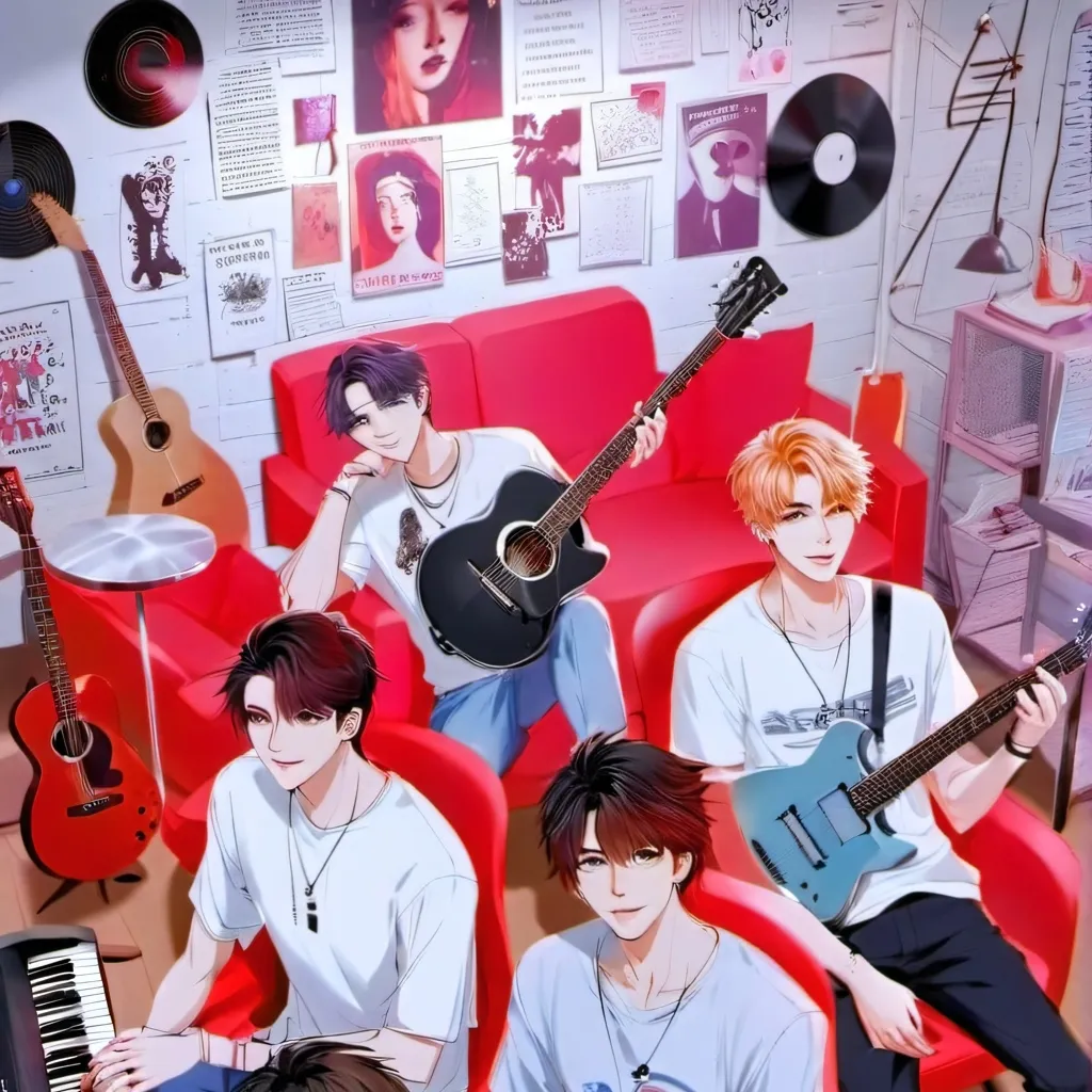 chat with ai character:  boy group