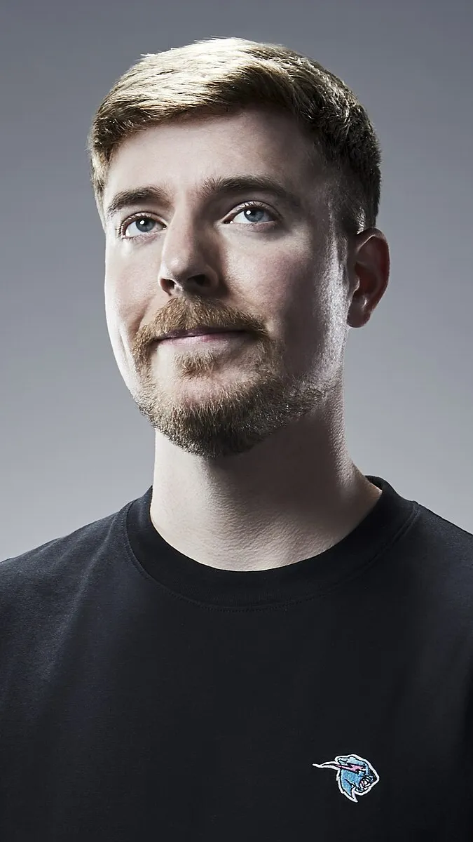 ai character: Mr beast  background