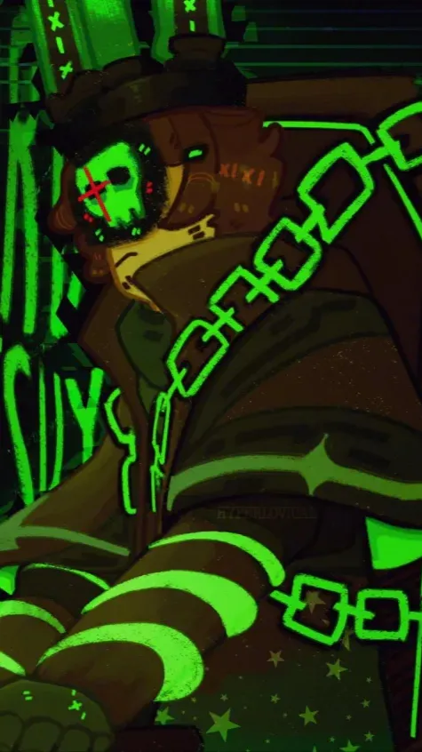 ai character: HACKLORD SHED background
