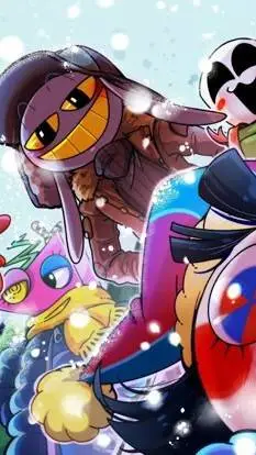ai character: tadc christmas  background