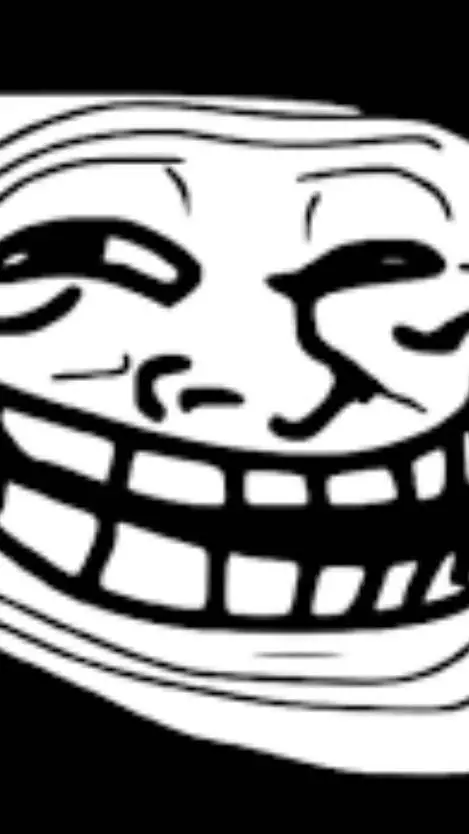 ai character: troll face background