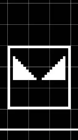 ai character: Dark Blocky background